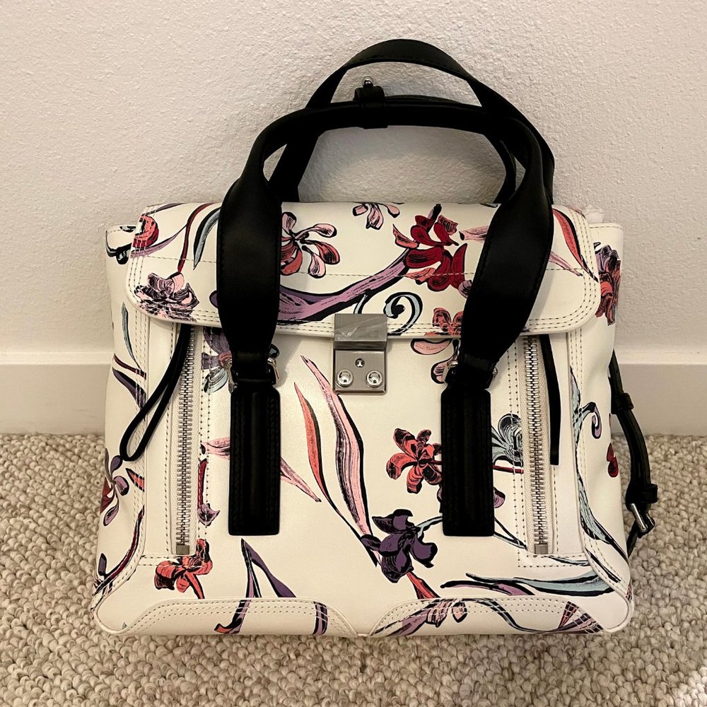 3.1 Phillip Lim Floral Print Leather Satchel